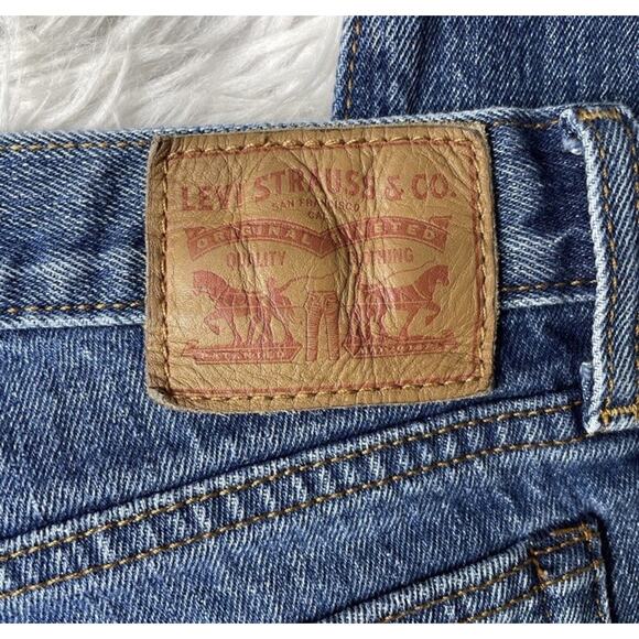 LEVI’S X WHITE OAK CONE DENIM Frayed Hems Button Fly Denim Jeans 28 - Picture 8 of 13